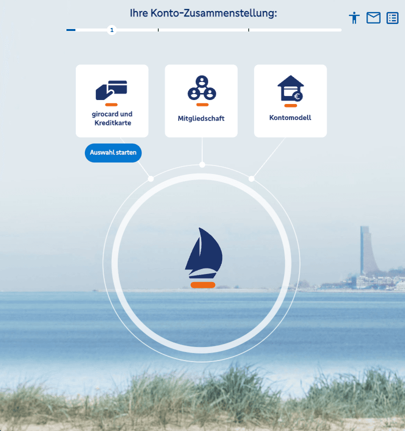 Website-Projekt Kontofinder Kieler Volksbank