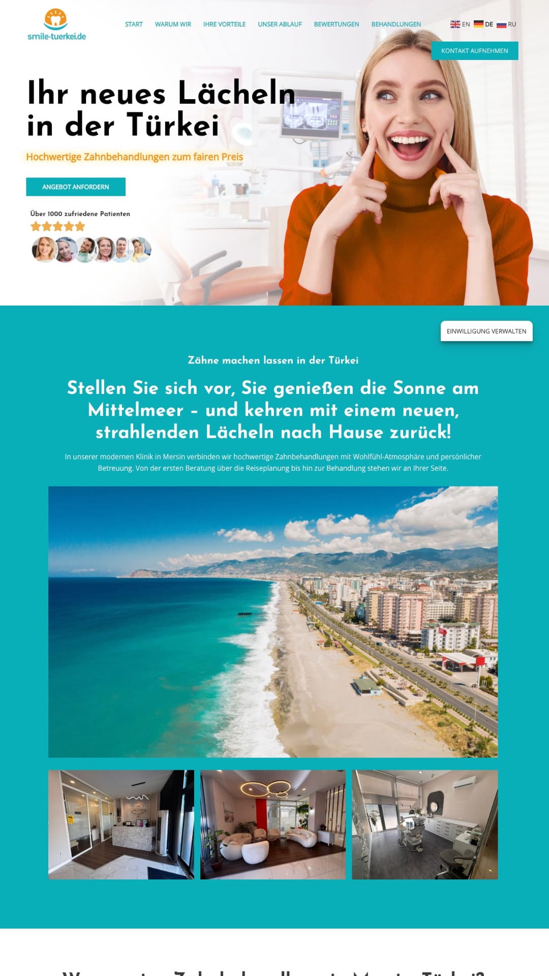 Website-Projekt Smile Türkei