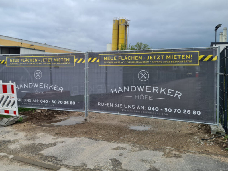 Bauzaunbanner - Handwerker Höfe