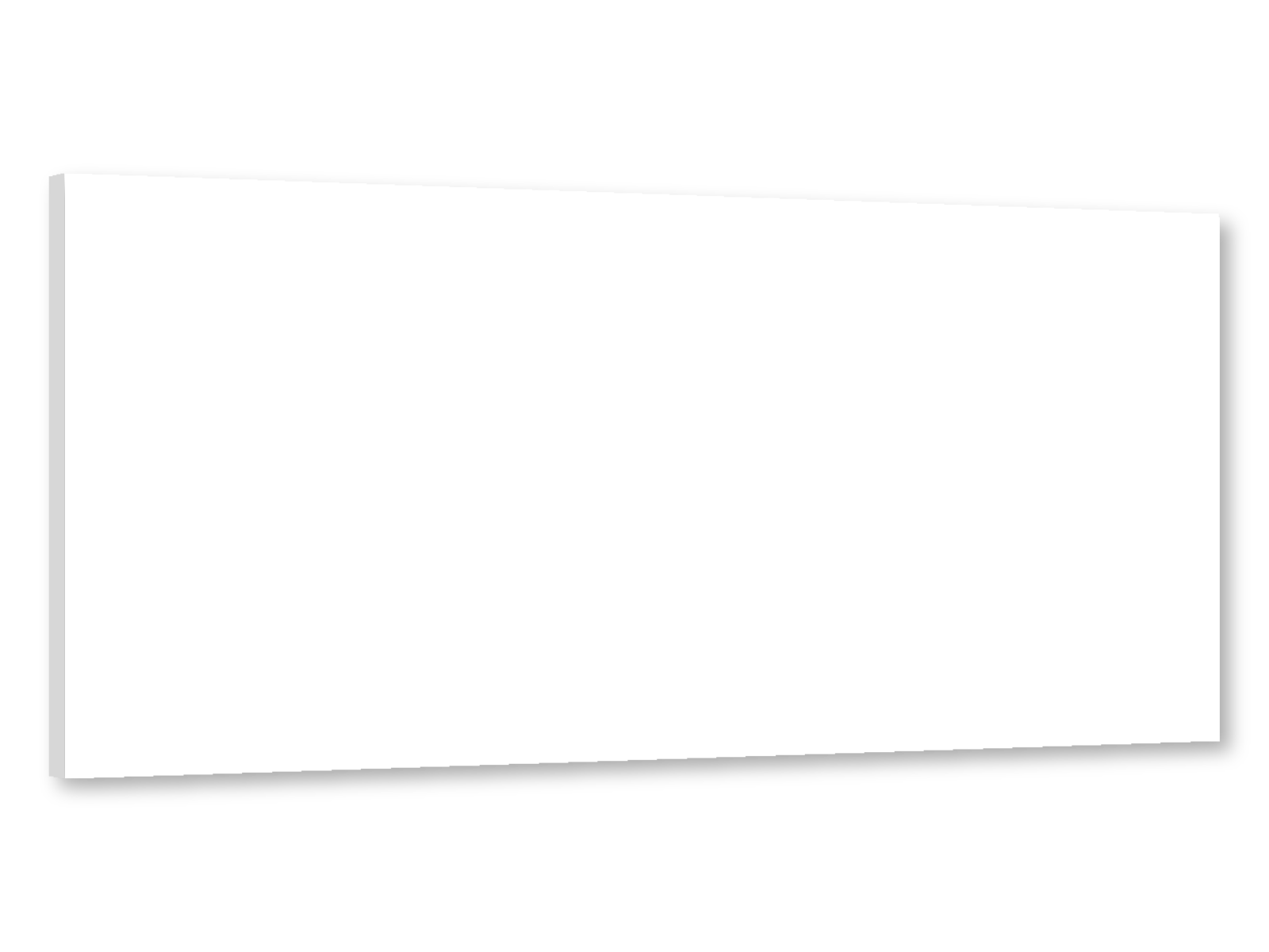 Werbeschild aus Hartschaum (weiß)