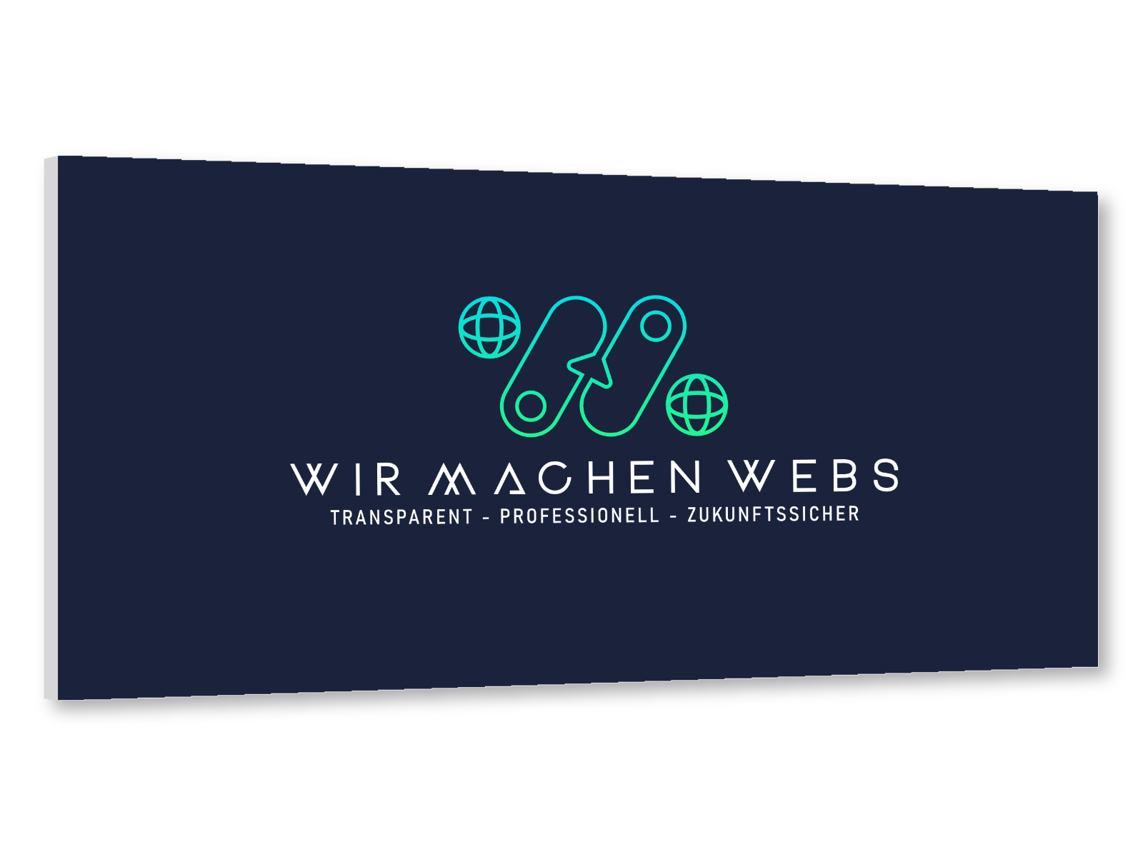 Werbeschild aus Hartschaum (mit Druck)