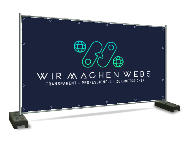 PVC Bauzaunbanner